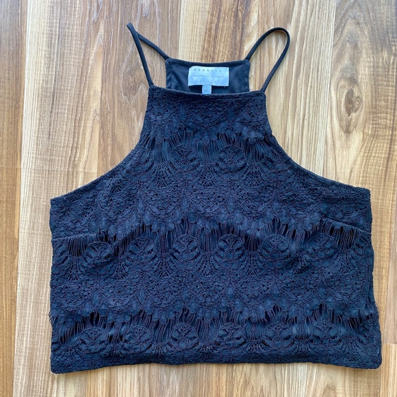 Kendall and Kylie black lace tank - Picture 1 of 3